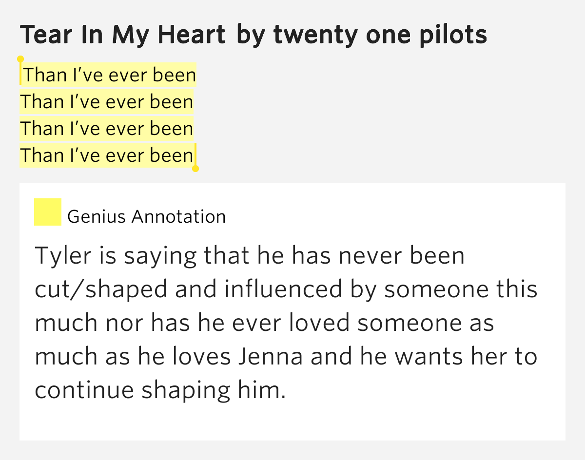 Twenty One Pilots Tear In My Heart Lyrics Deutsch