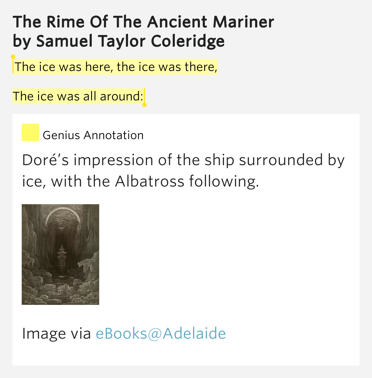 an analysis of the symbolism in the rime of the ancient mariner a poem by samuel taylor coleridge The rime of the ancient mariner symbolism samuel taylor coleridge¶s calling card moonlight: documents similar to analysis of rime of the ancient marriner. an analysis of the symbolism in the rime of the ancient mariner a poem by samuel taylor coleridge The rime of the ancient mariner symbolism samuel taylor coleridge¶s calling card moonlight: documents similar to analysis of rime of the ancient marriner.
