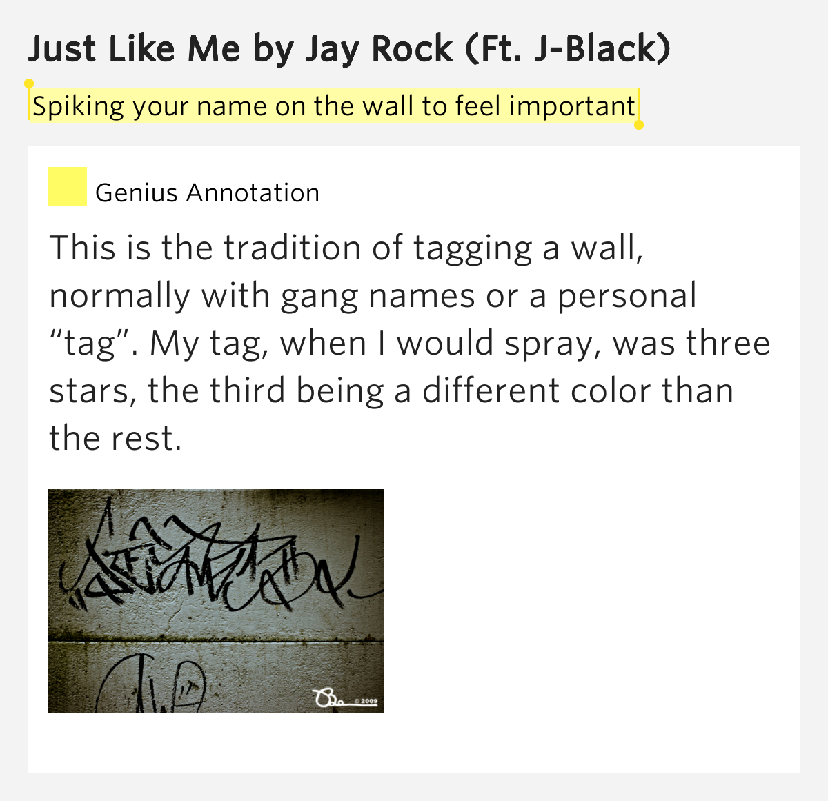 Spiking your name on the wall to feel important Just Like Me Lyrics