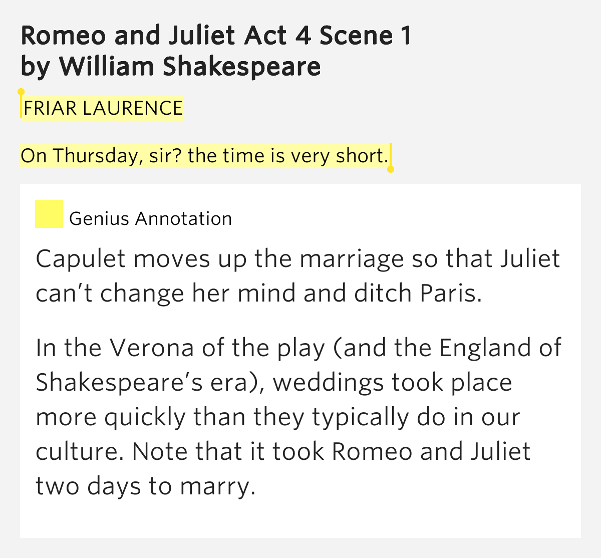 romeo and juliet short play script