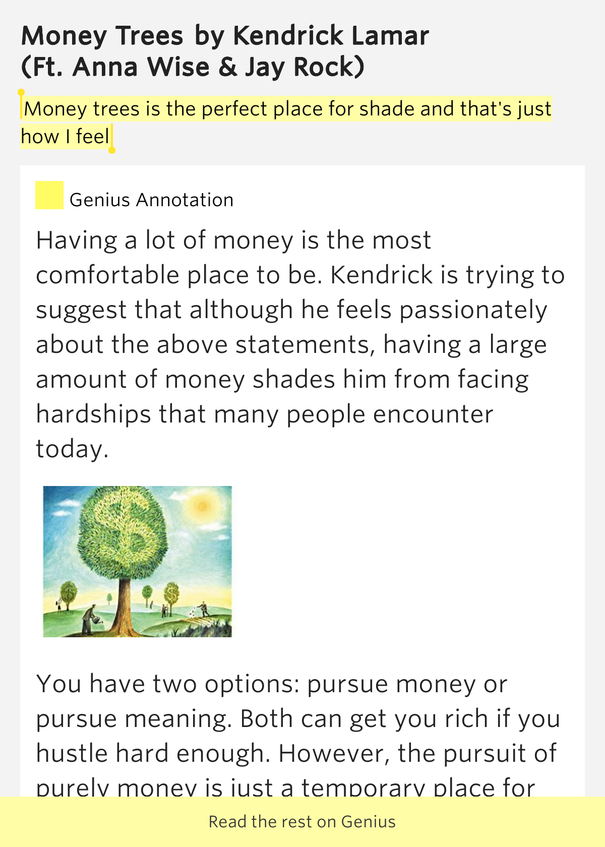 Money Trees Lyrics: The Deeper Meaning Revealed, Finally! - bsf7yre