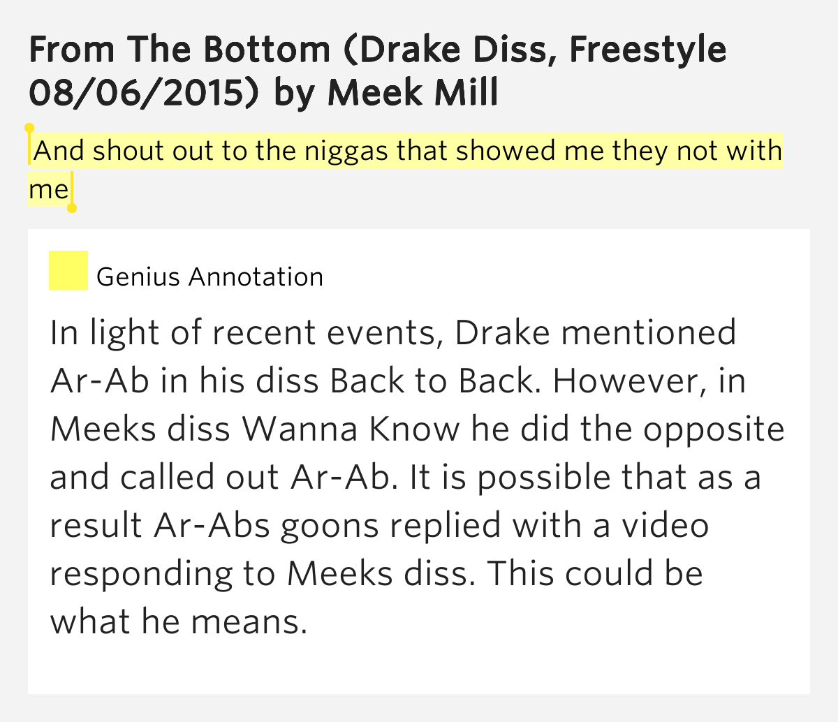 And Shout Out To The Niggas That Showed Me They Not With Me Philadelphia Freestyle Drake Diss 