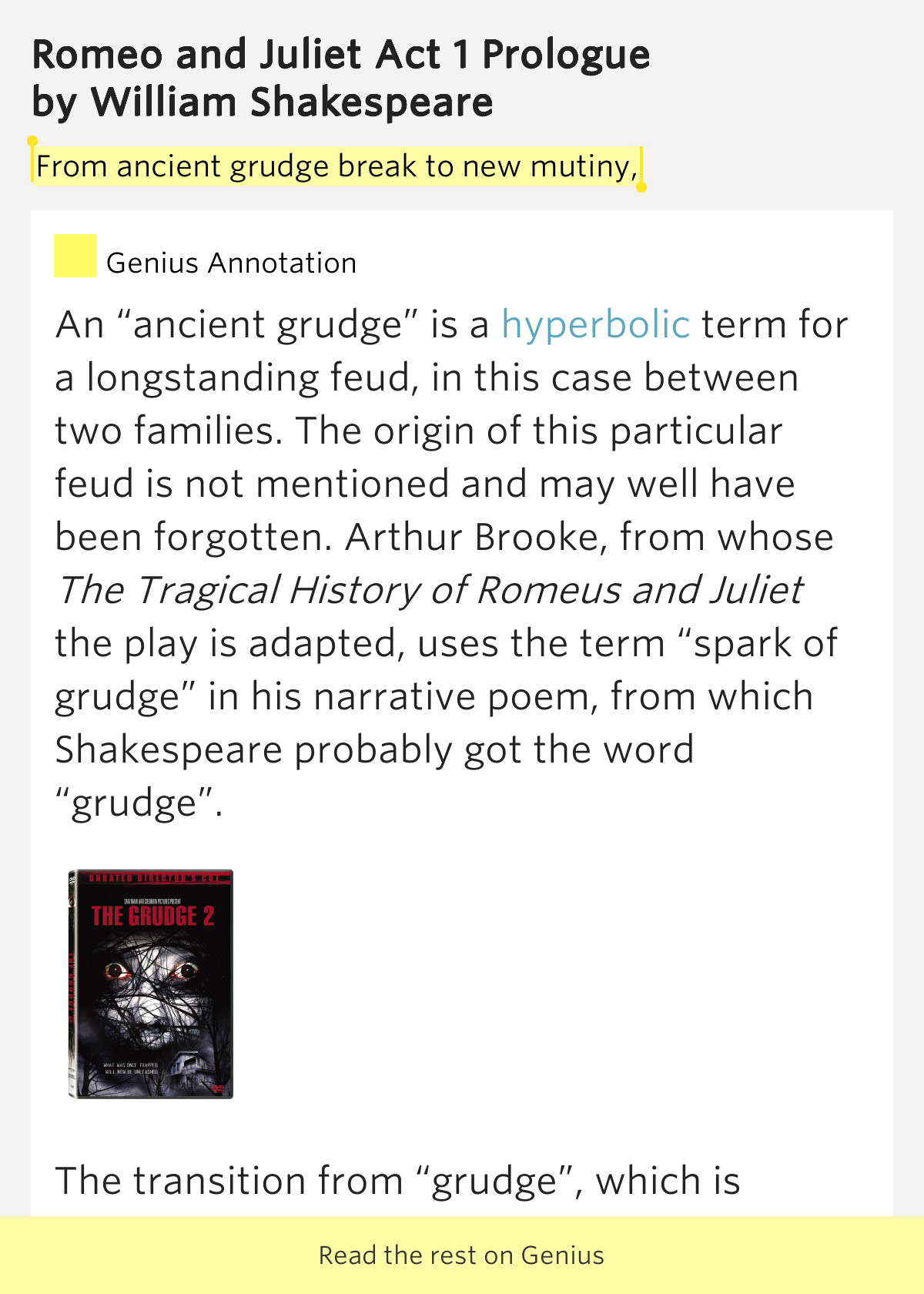 ancient grudge romeo and juliet essay The line from ancient grudge break new mutiny, in particular indicates the chronic gradesaver romeo and juliet (film 1996) essay questions gradesaver, 7. ancient grudge romeo and juliet essay The line from ancient grudge break new mutiny, in particular indicates the chronic gradesaver romeo and juliet (film 1996) essay questions gradesaver, 7.