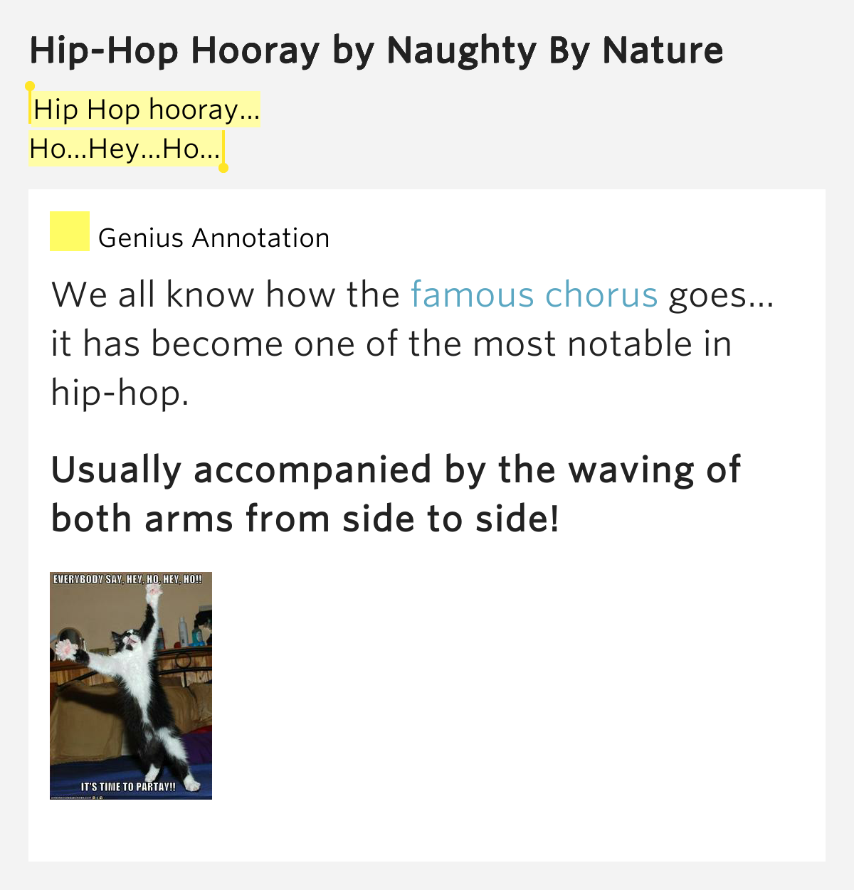 Hip Hop hooray... / Ho...Hey...Ho... – Hip-Hop Hooray
