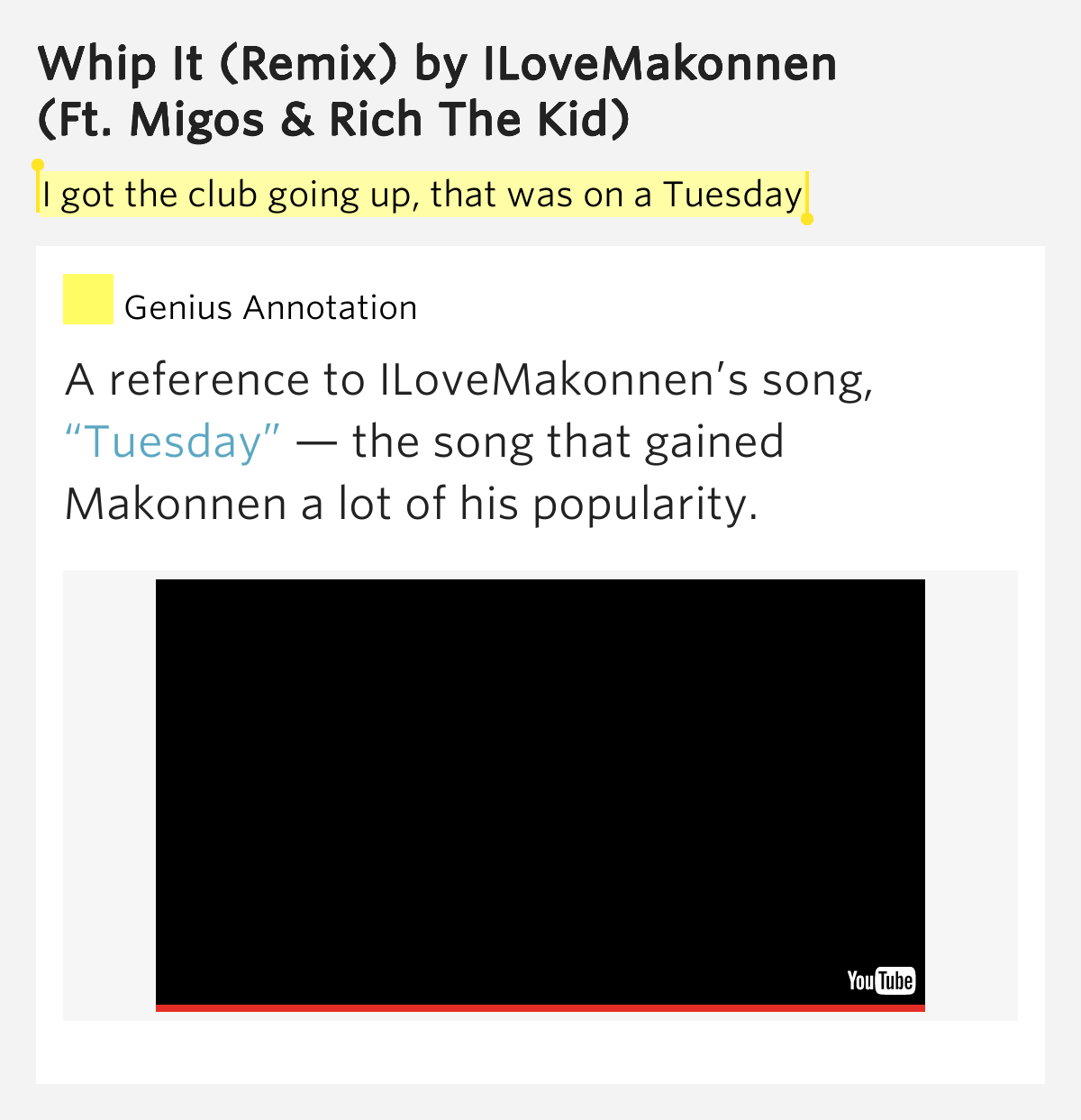 Club Going Up On A Tuesday Lyrics