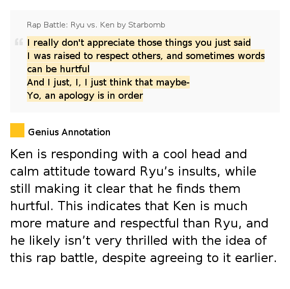 Ryu Vs Ken Rap Battle Lyrics
