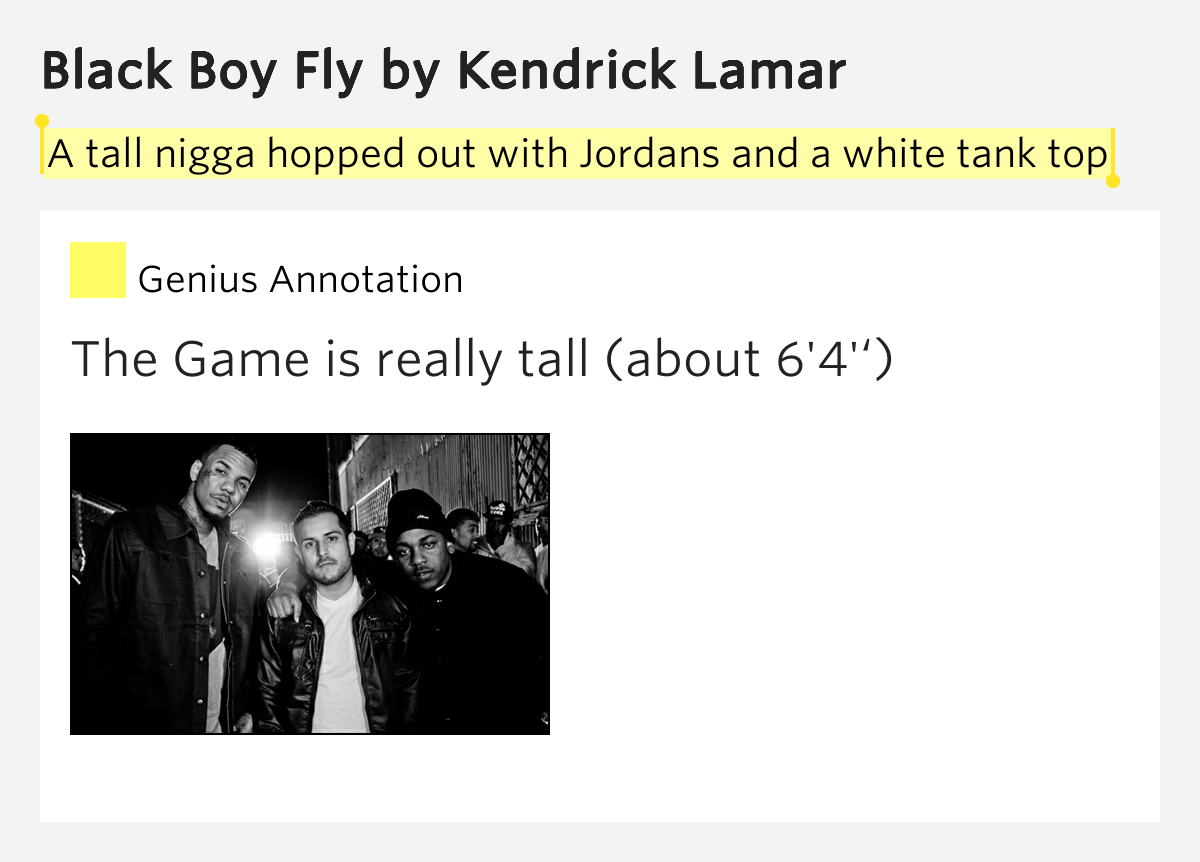 A tall nigga hopped out with Jordans and a white tank top Black Boy
