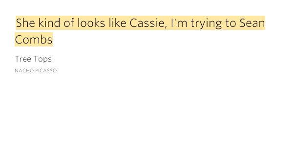 she kind of looks like cassie i m trying to sean combs she kind of looks like cassie i m trying to sean combs