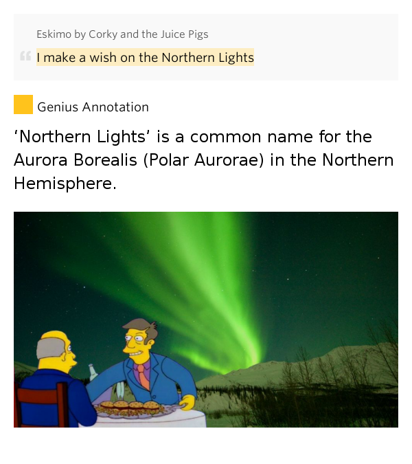 I make a wish on the Northern Lights Eskimo