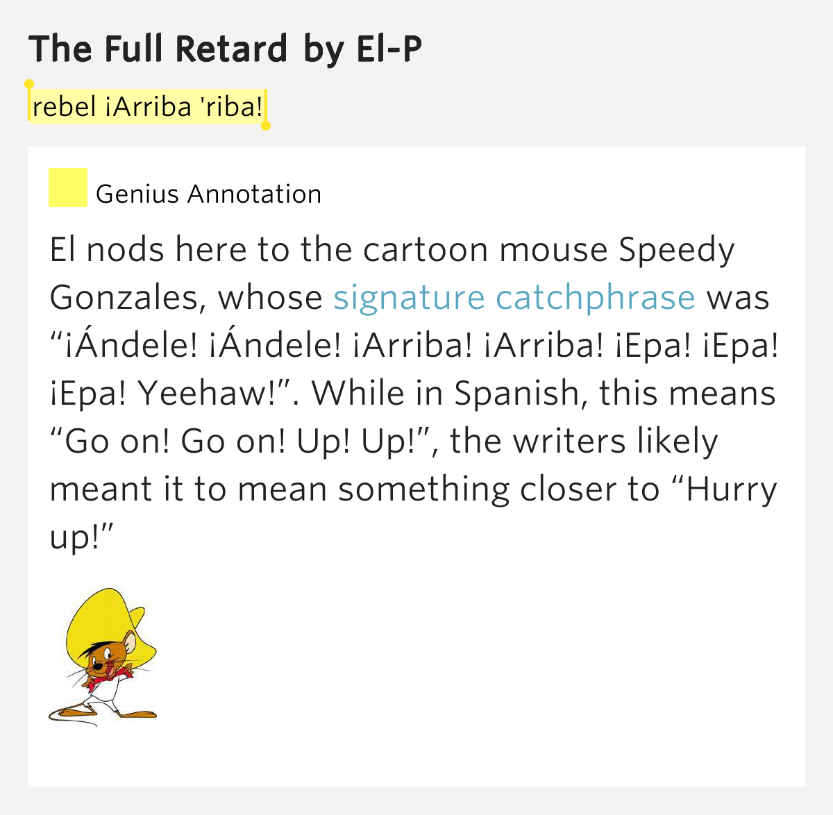 LYRICS ARRIBA lyrics arriba: