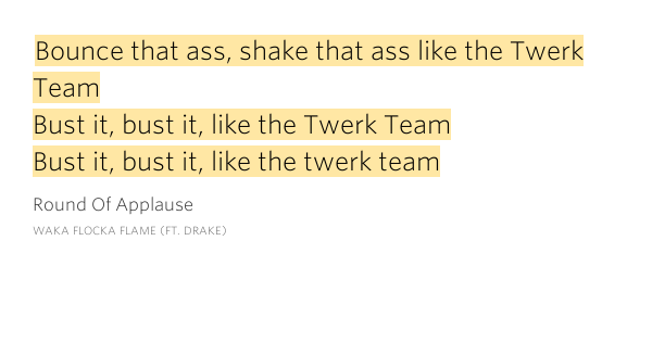 Excited too Shake that ass girl lyrics pity Share Shake that ass girl lyrics something is