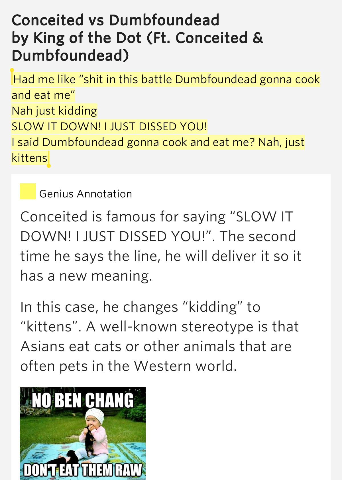 Slow animals lyrics meaning