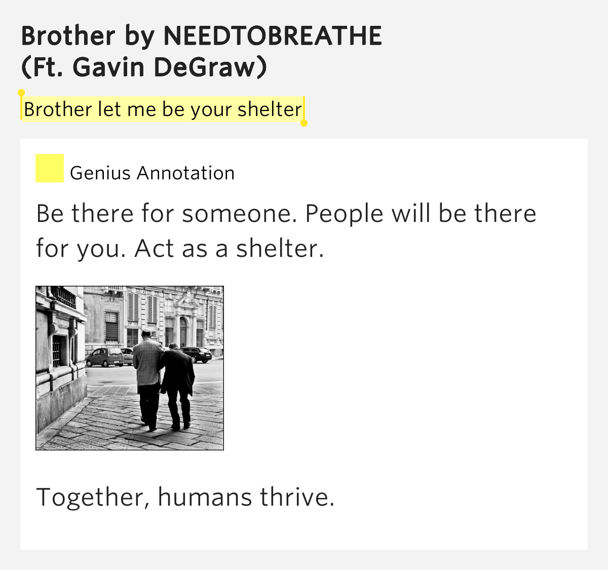 Who Sang The Song Brother Let Me Be Your Shelter Brother let me be your shelter – Brother Lyrics Meaning