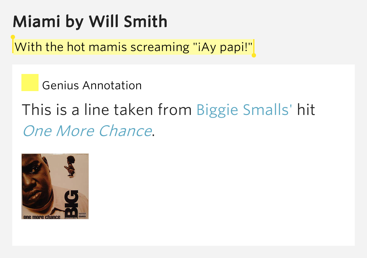 Biggie Smalls One More Chance Lyrics