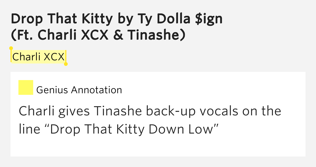 Charli XCX Drop That Kitty by Ty Dolla ign