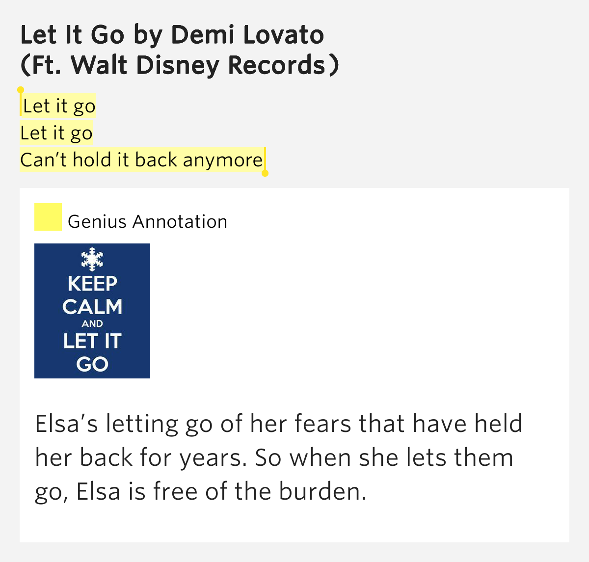 CAN T LET IT GO LYRICS can t let it go lyrics: