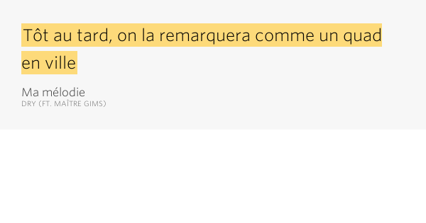 Dry:Ma Mlodie Lyrics LyricWiki FANDOM powered by Wikia