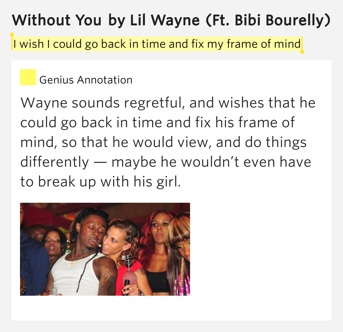 I Wish I Could Go Back In Time Lyrics