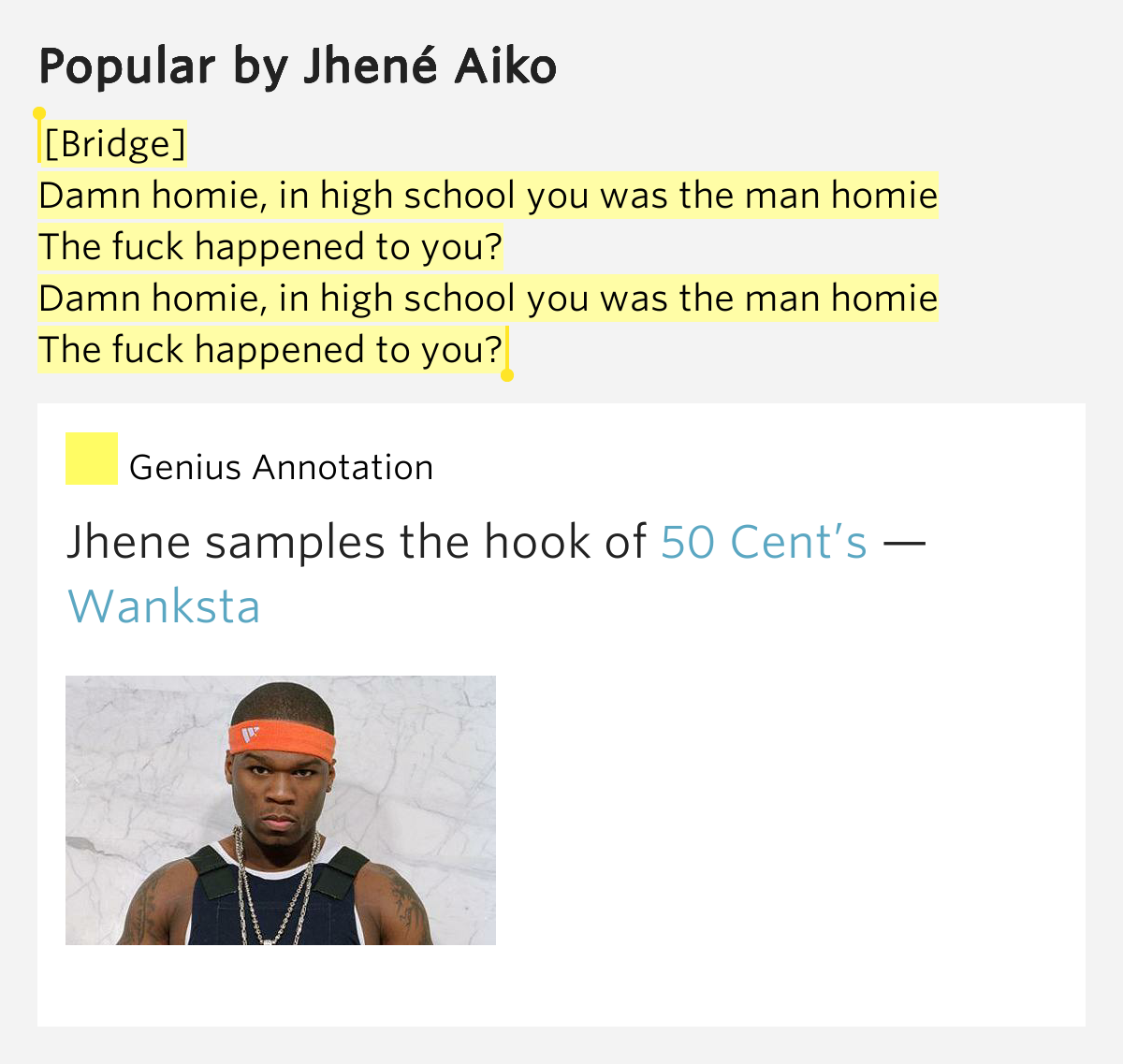 Damn Homie In Highschool You Was The Man Homie Lyrics [Bridge] / Damn homie, in high school you was the man.. – Popular