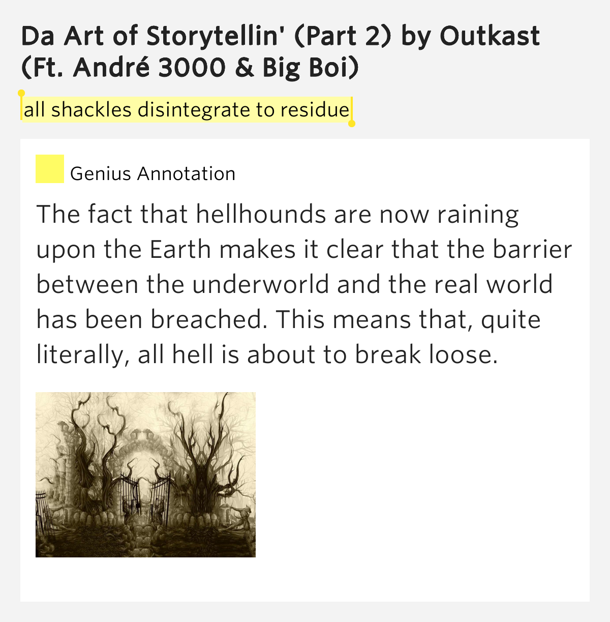 All shackles disintegrate to.. Da Art of Storytellin' (Part 2)
