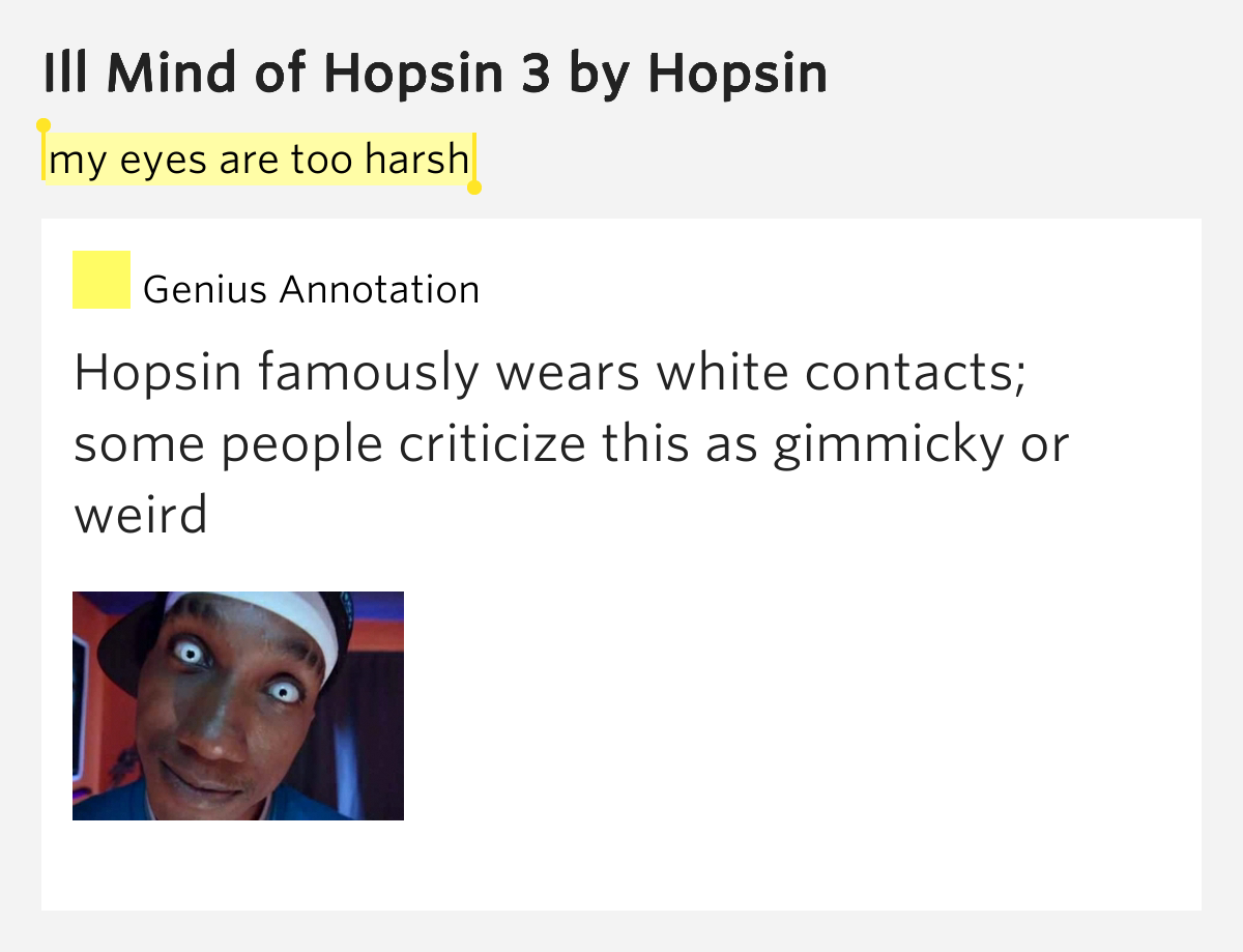 Hopsin Ill Mind Of Hopsin 9 Lyrics