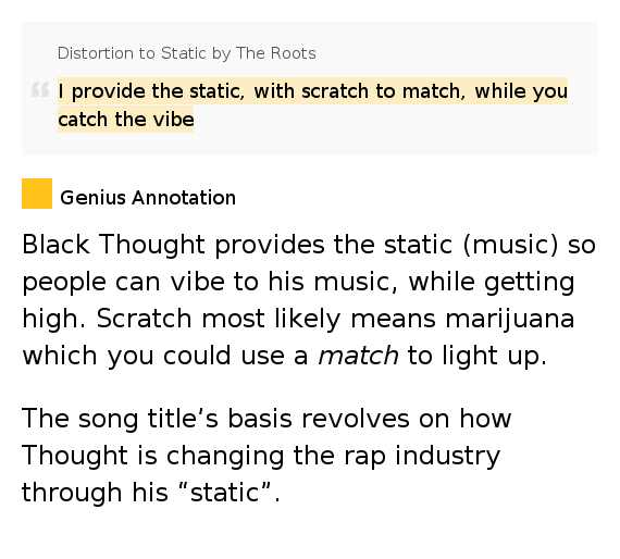 I provide the static, with scratch to.. Distortion to Static