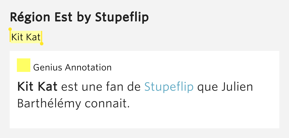 Kit Kat Région Est Lyrics Meaning