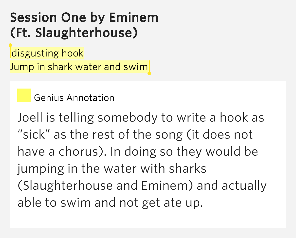 Jump the fuck up lyrics explanation