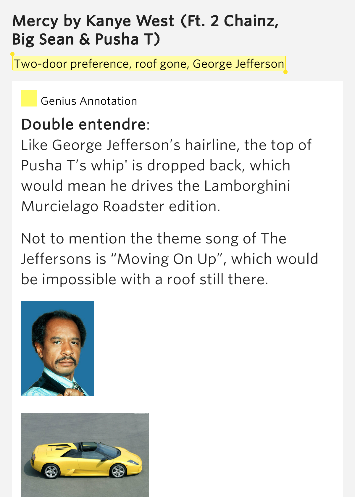 Twodoor preference, roof gone, Jefferson Mercy