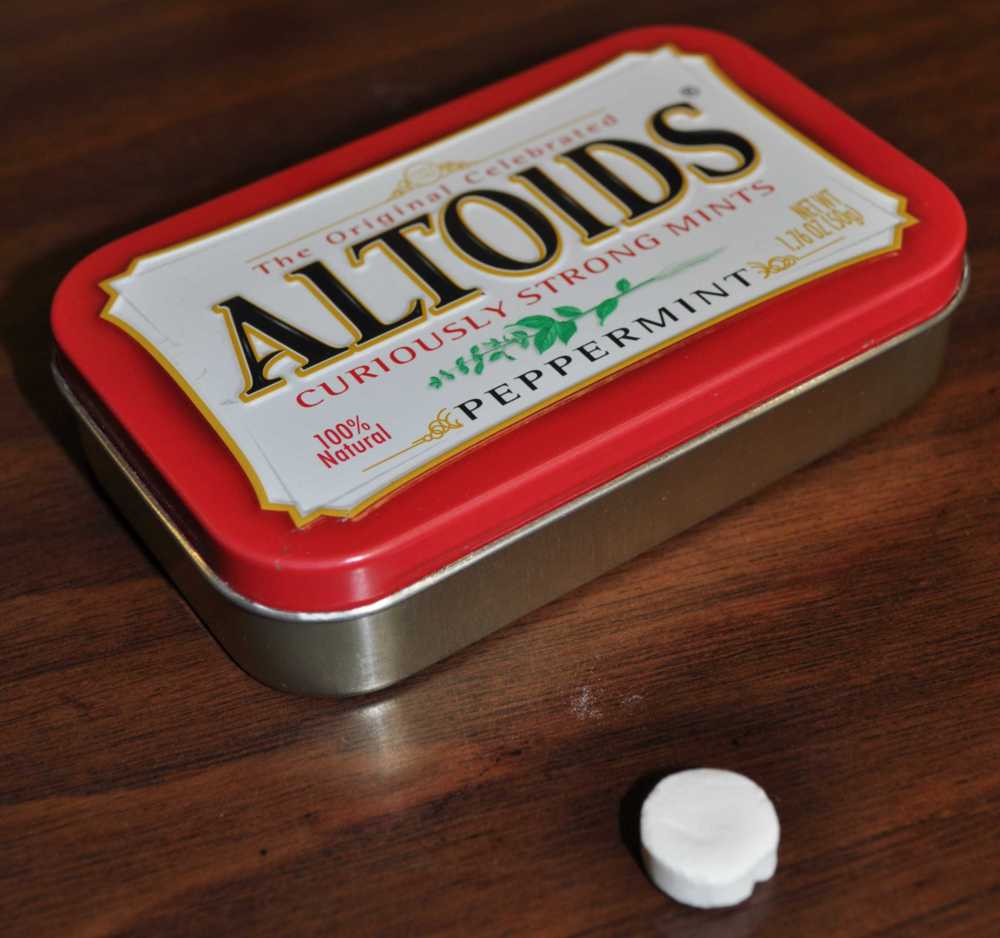 Make your bitch pop a pill looking like an Altoid /.. Yellow Tape