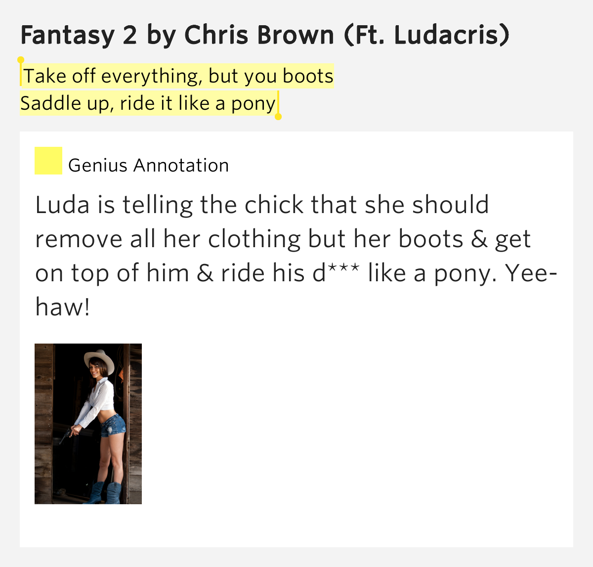 Saddle Up And Ride Your Pony Lyrics