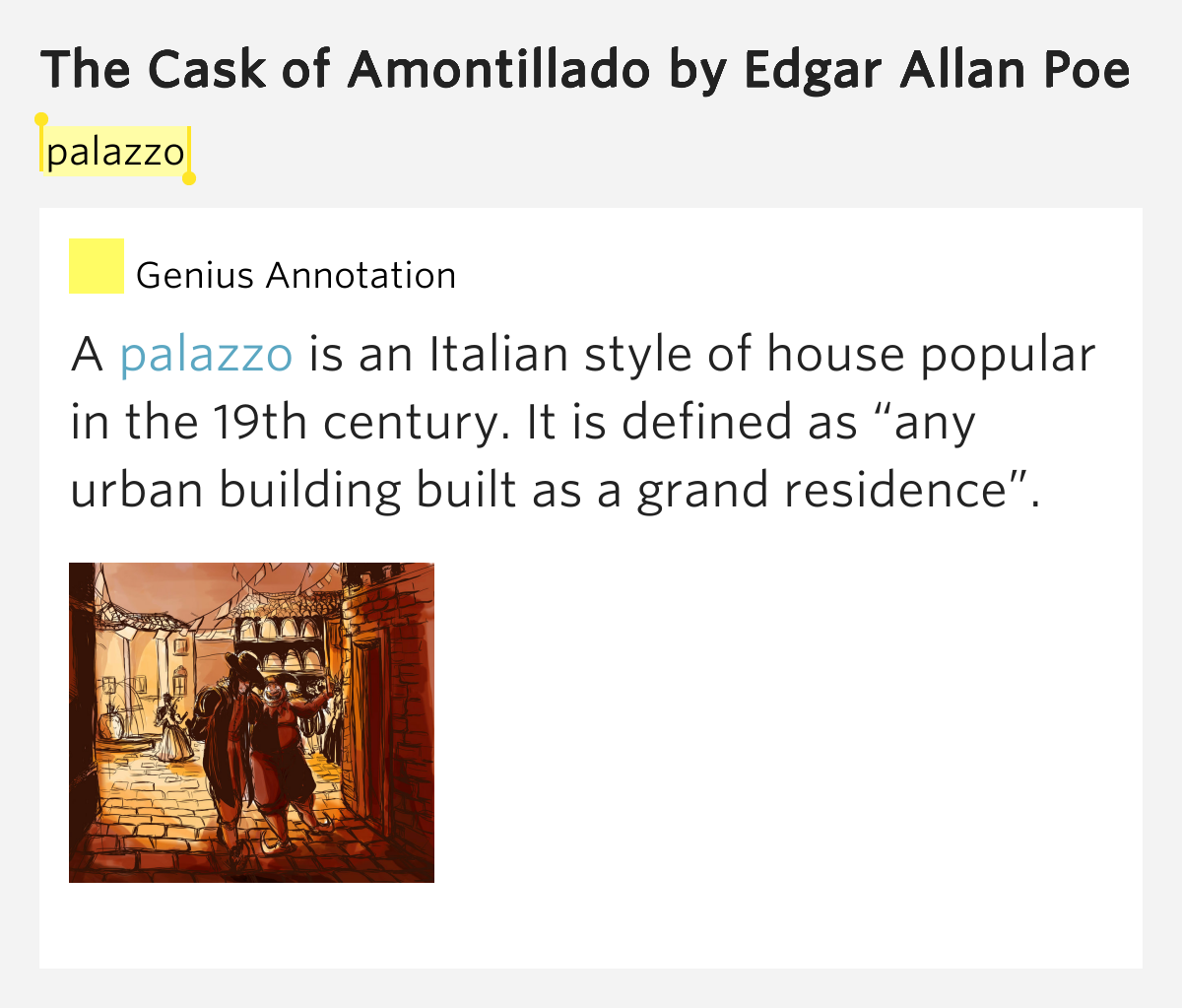 foreshadowing and symbolism in the cask of amontillado by edgar allan poe Read this essay on symbolism in the cask of amontillado edgar allen poe uses irony and foreshadowing to in the cask of amontillado edgar allan poe. foreshadowing and symbolism in the cask of amontillado by edgar allan poe Read this essay on symbolism in the cask of amontillado edgar allen poe uses irony and foreshadowing to in the cask of amontillado edgar allan poe.