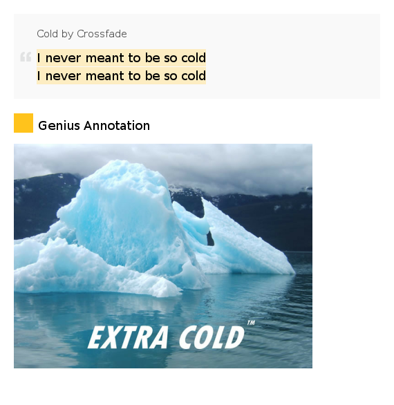 I never meant to be so cold / I never meant to be so cold Cold