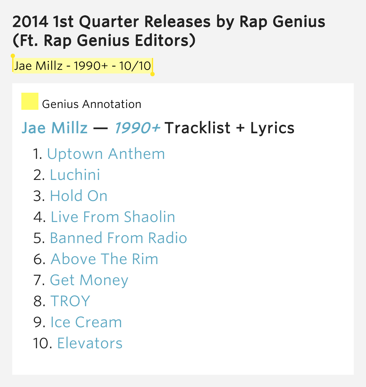 Jae Millz - 1990+ - 10/10 – 2014 1st Quarter Releases ...