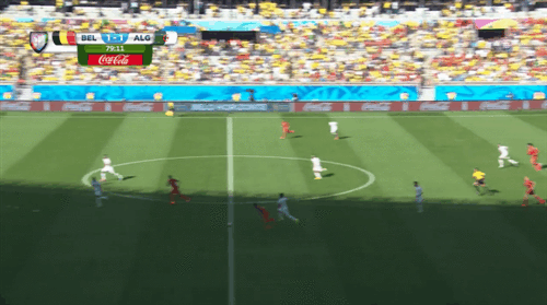 Dries Mertens finds the match-winner for Belgium in the 80th minute. Credit: Univision