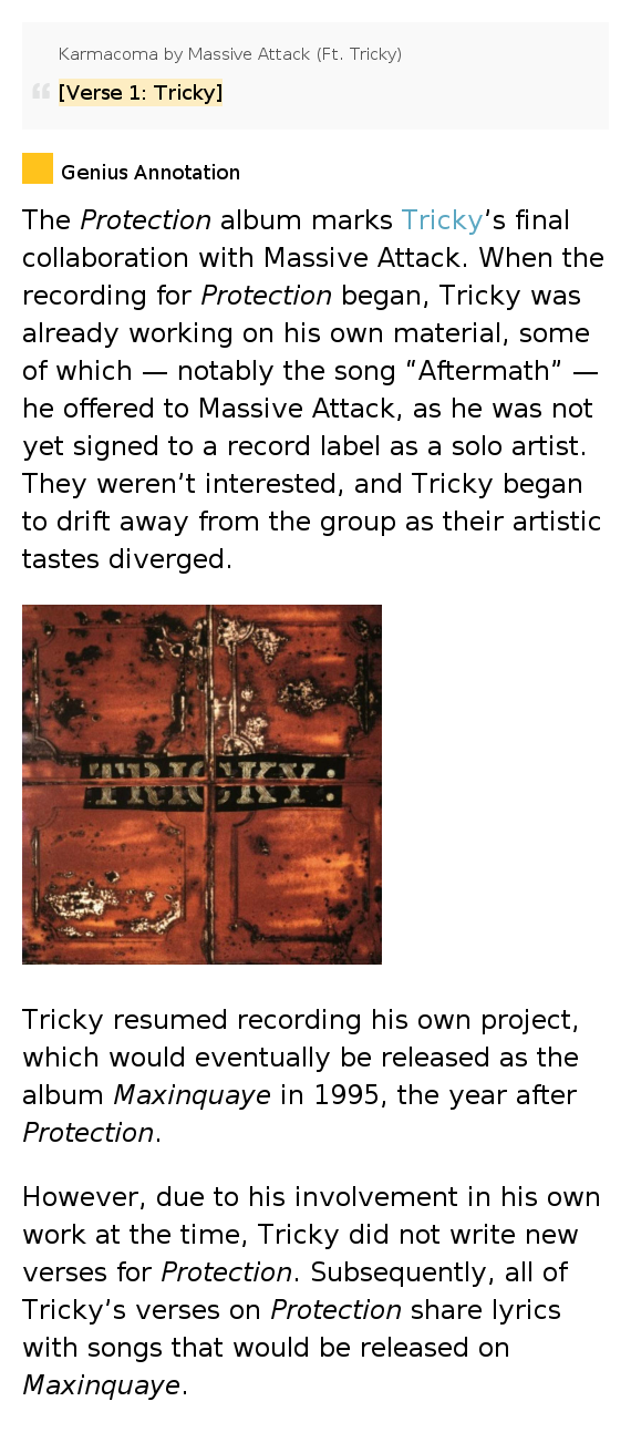 lyrics tricky verse 1 tricky karmacoma by attack lyrics tricky verse 1 tricky karmacoma by attack