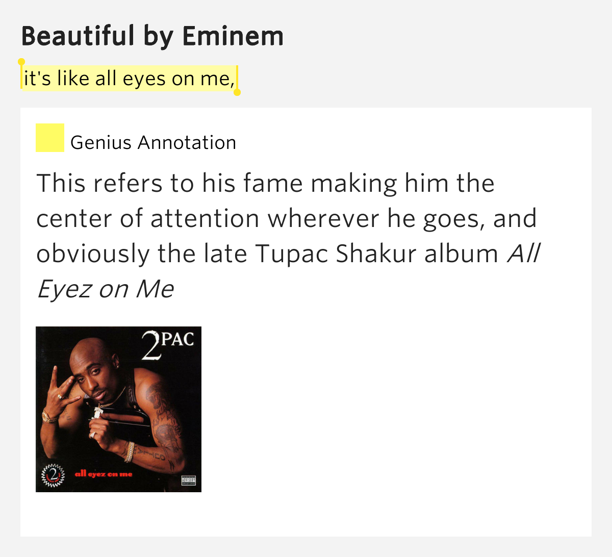 All Eyez On Me Lyrics Aka