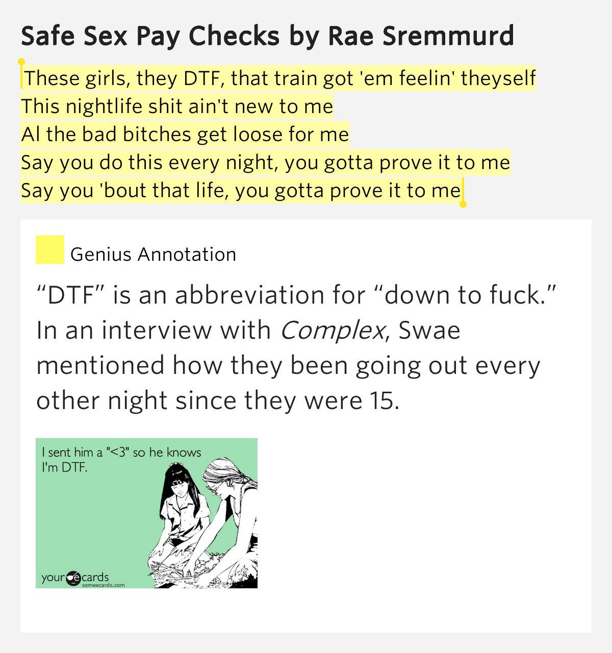 These girls, they DTF, that train got 'em.. Safe Sex Pay Checks