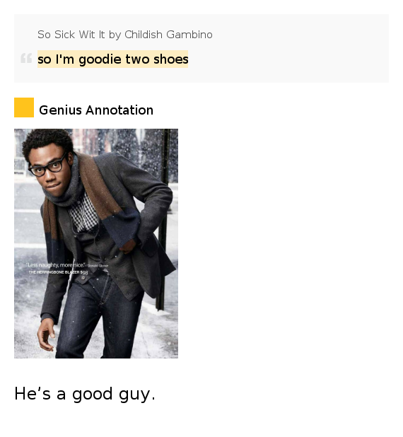 So I�m goodie two shoes So Sick Wit It Lyrics Meaning