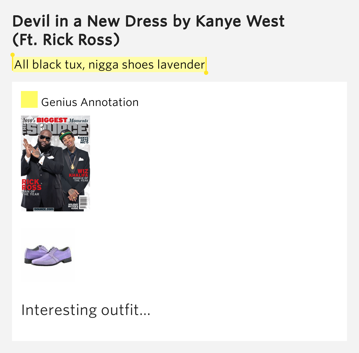 Devil In A New Dress Genius