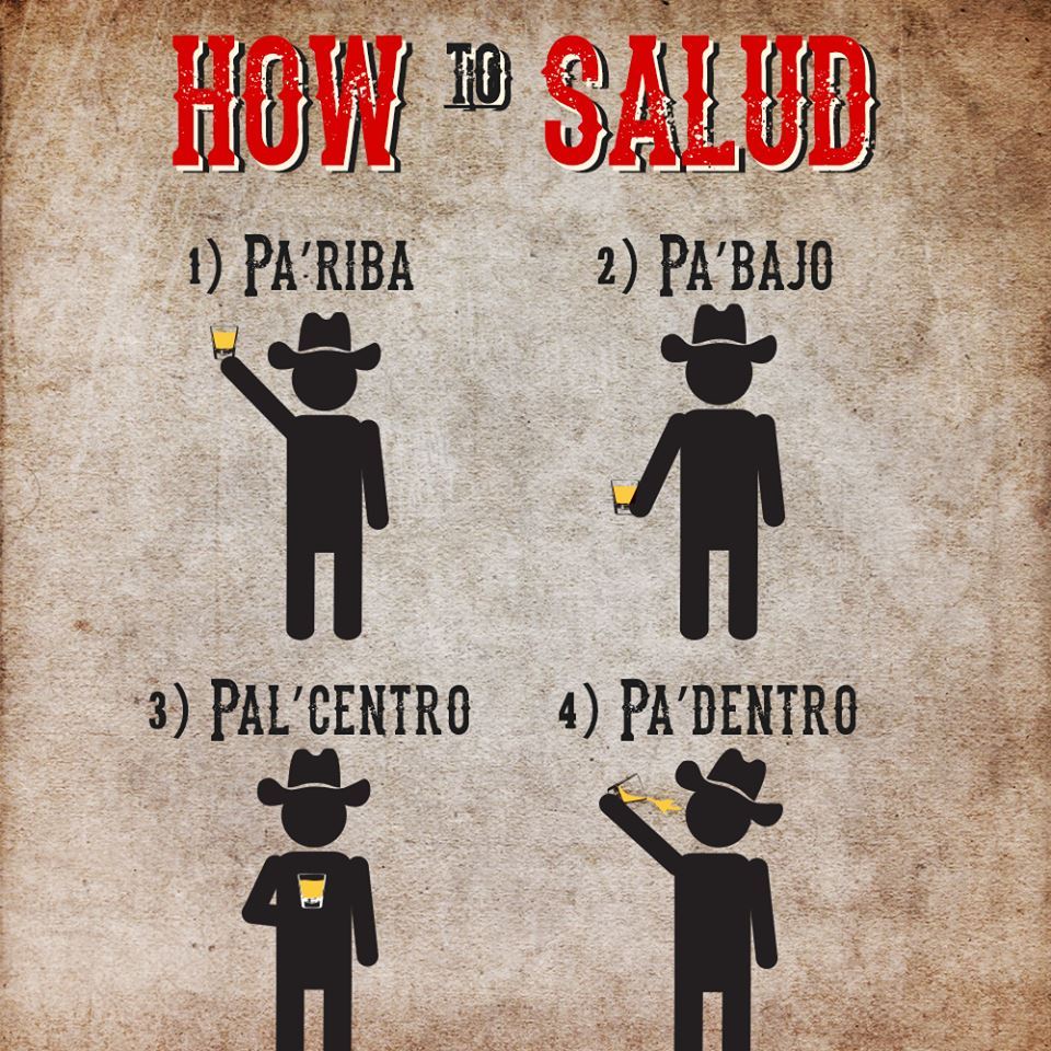Pa'riba, pa'bajo, pal centro, pa'dentro / Pa'riba,.. Salud