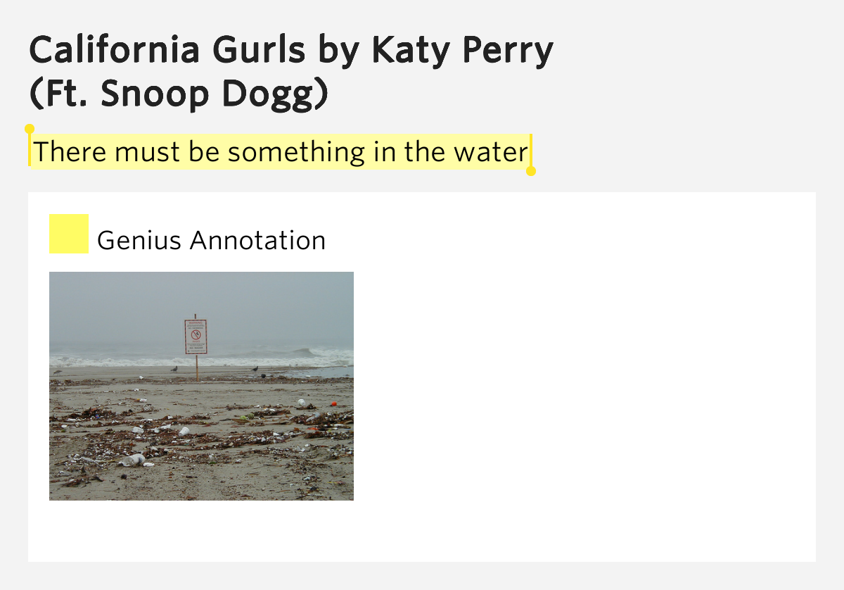 There must be something in the water California Gurls