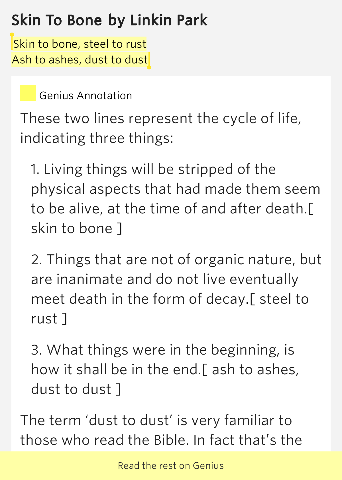 Original God Skin Me Alive Lyrics