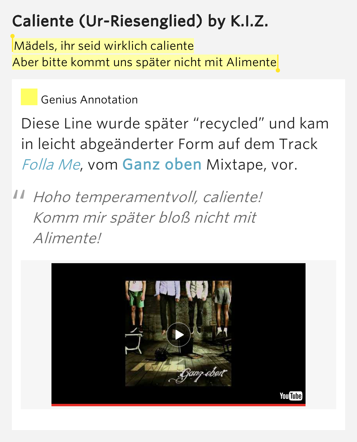 Riesenglied Riesenglied