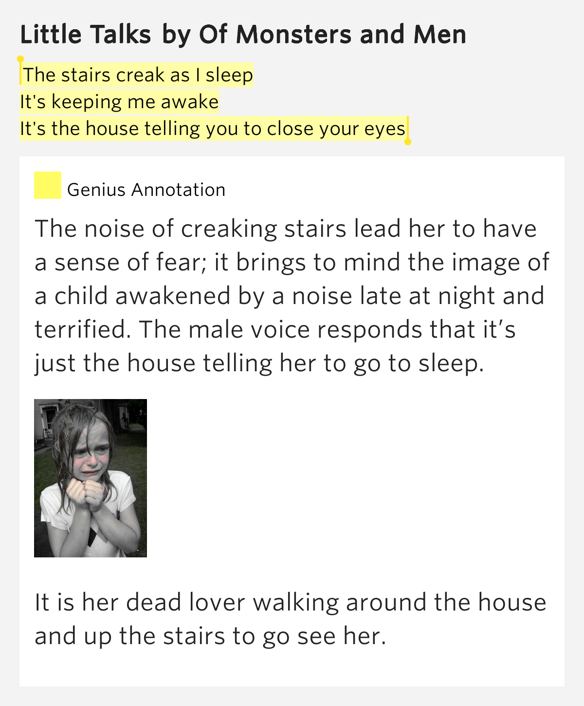 The Stairs Creak As You Sleep the stairs creak as i sleep it s keeping me little talks The Stairs Creak As You Sleep the stairs creak as i sleep it s keeping me little talks