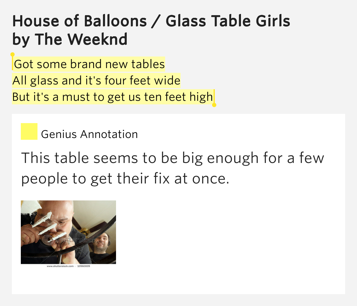 Got some brand new tables.. House of Balloons / Glass Table Girls