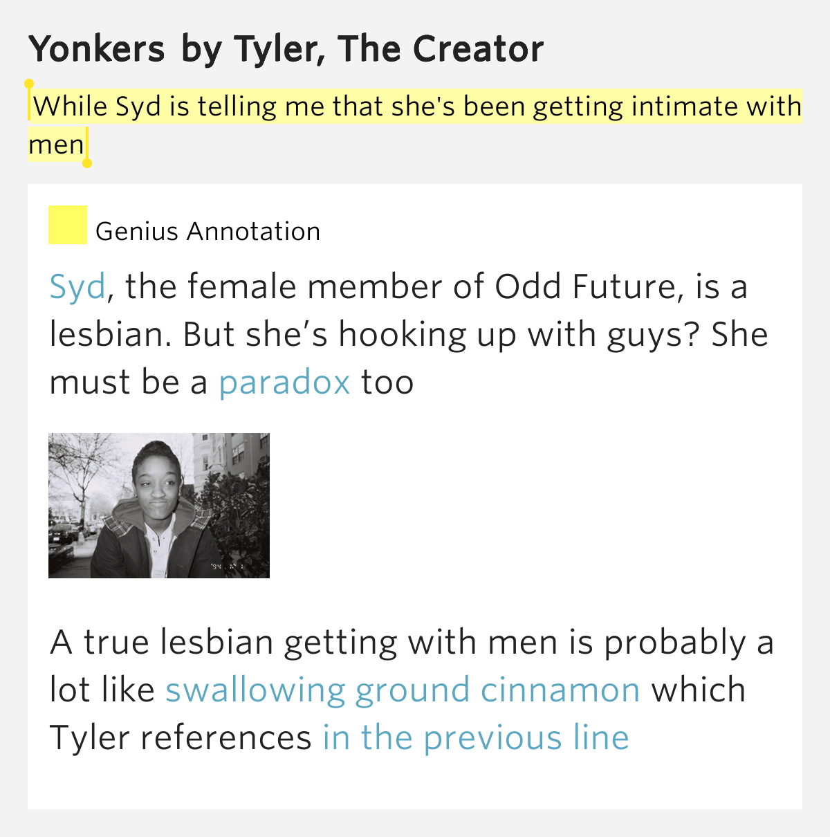 She Tyler The Creator Lyrics Genius