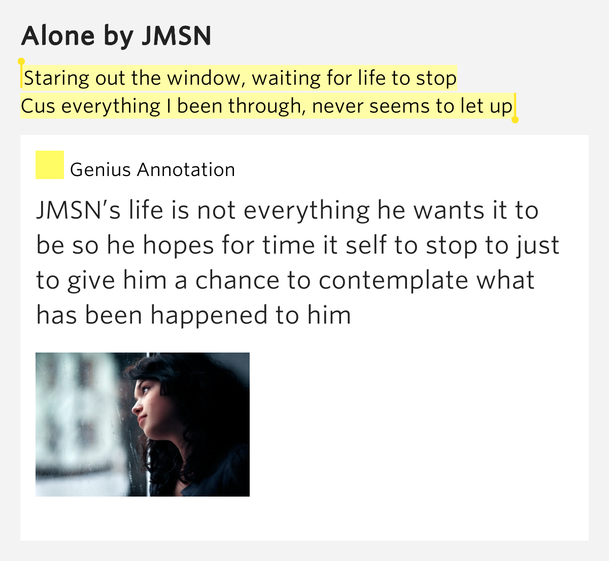 jmsn genius staring out the window waiting for life to stop cus jmsn genius staring out the window waiting for life to stop cus