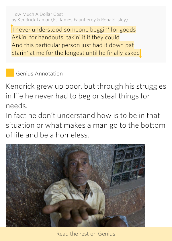 kendrick lamar how much a dollar cost i never understood someone beggin for how much a kendrick lamar how much a dollar cost i never understood someone beggin for how much a