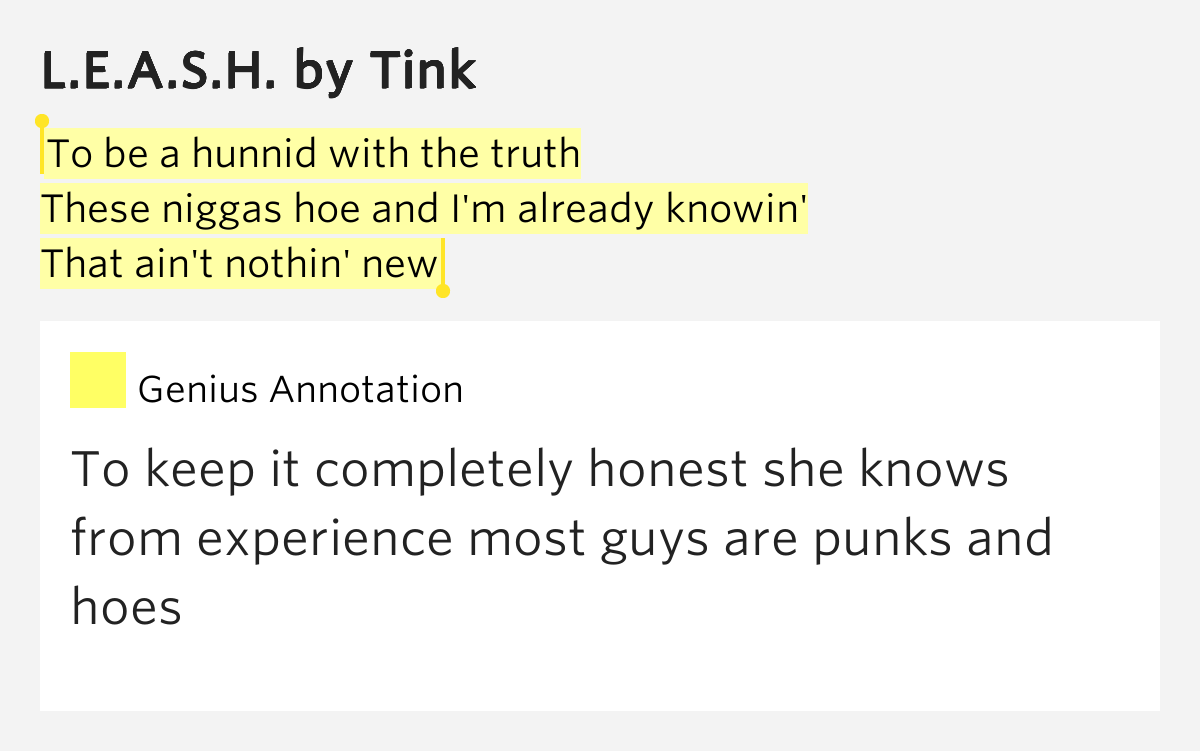 To be a hunnid with the truth / These niggas hoe and I'm already knowin